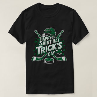 St. Patrick's Day Hat Trick Ice Hockey St. Patrick T Shirt