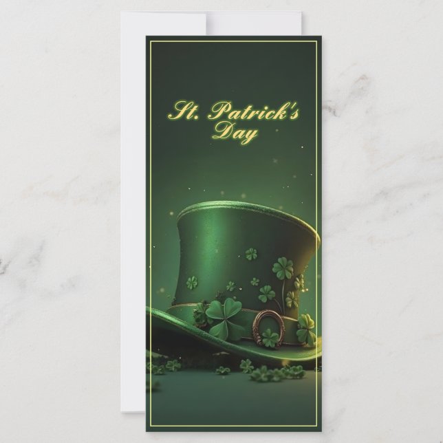 St. Patrick's Day-hatt och Shamrock-design (Framsida)