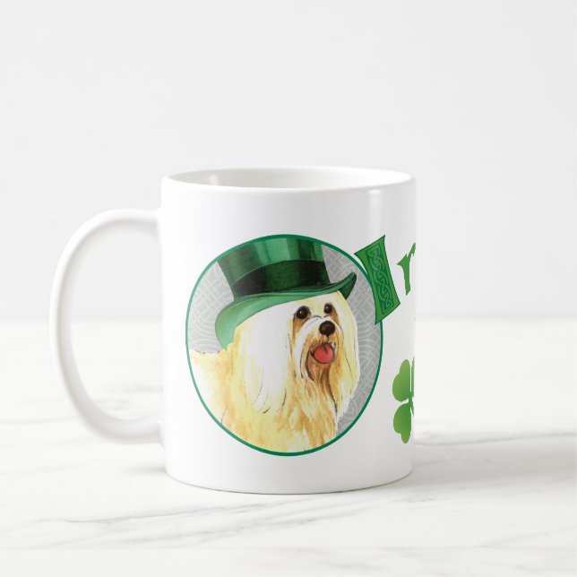 St. Patrick's Day Havanese Kaffemugg (Vänster)