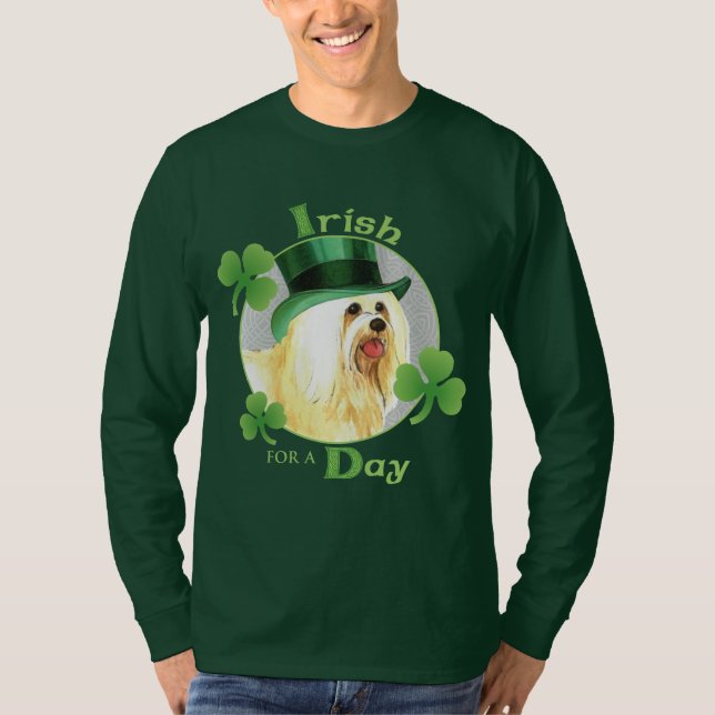 St. Patrick's Day Havanese Tee Shirt (Framsida)