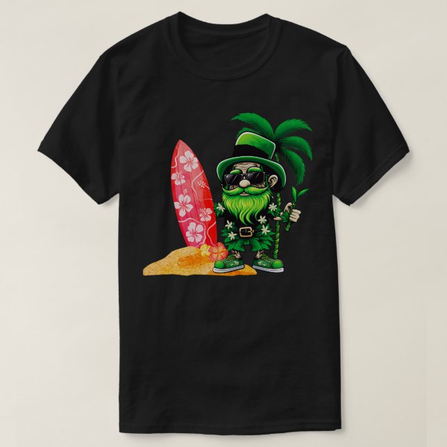 St patricks day Hawaiian T Shirt (Design framsida)