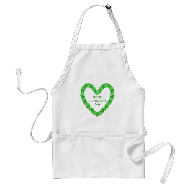 St patrick's day Heart Förkläde (Framsidan)