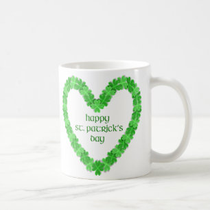 St patrick's day Heart Kaffemugg