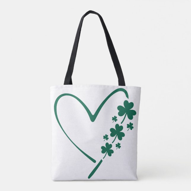 St patricks day Heart Tygkasse (Baksida)