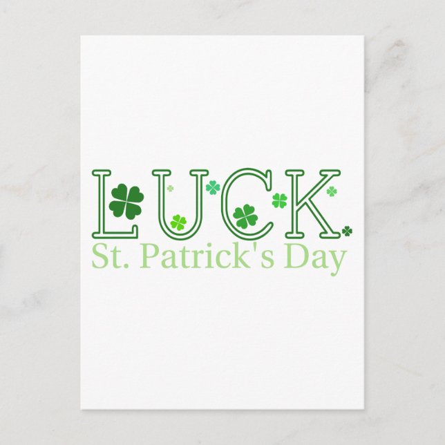 St patrick's day Helgdag vykort (Framsida)