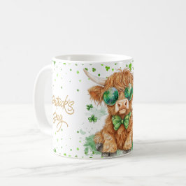 "St. Patrick's Day Highland Cow Mugg 11oz