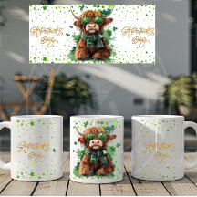 St. Patrick's Day Highland Cow Mugg - 11oz & 15oz