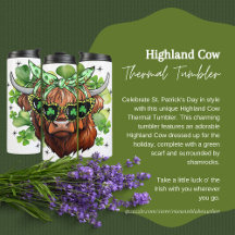 St. Patrick's Day Highland Ko Thermal Tumbler