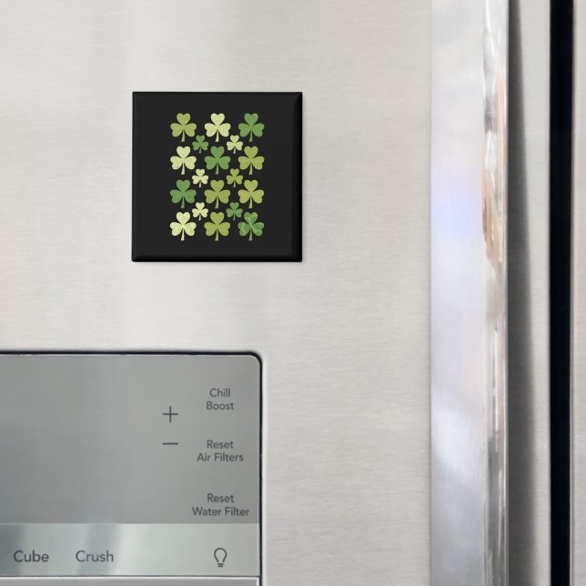 St Patricks Day Hjärt Lucky Klöver Shamrock  Magnet (In Situ (Fridge))