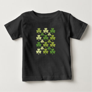 St Patricks Day Hjärt Lucky Klöver Shamrock T Shirt