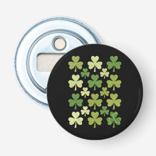 St Patricks Day Hjärt Lyckligt Klöver Shamrock Flasköppnare