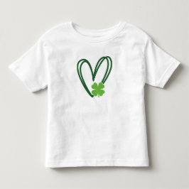 St. Patrick's Day Hjärtformad T-shirt