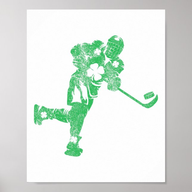 St patricks day Hockey Irish Boys Saint Paddy#39;s Poster (Framsidan)