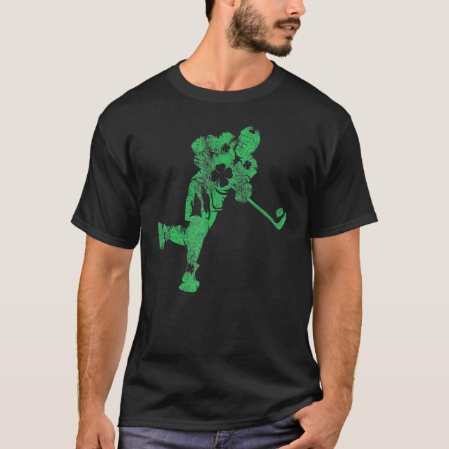 St Patricks Day Hockey Irish Boys Saint Paddy's Sh T Shirt (Framsida)