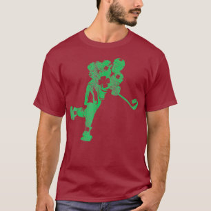 St patricks day Hockey Irish Boys Saint Paddys T Shirt