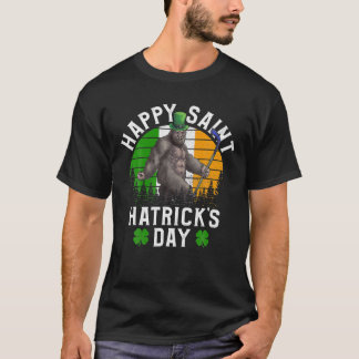 St patrick's day Hockey Lycklig Saint Hatricks dag T Shirt