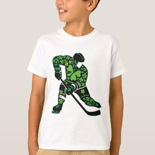 St Patricks Day Hockeyspelare - Shamrock Spirit Sp T Shirt