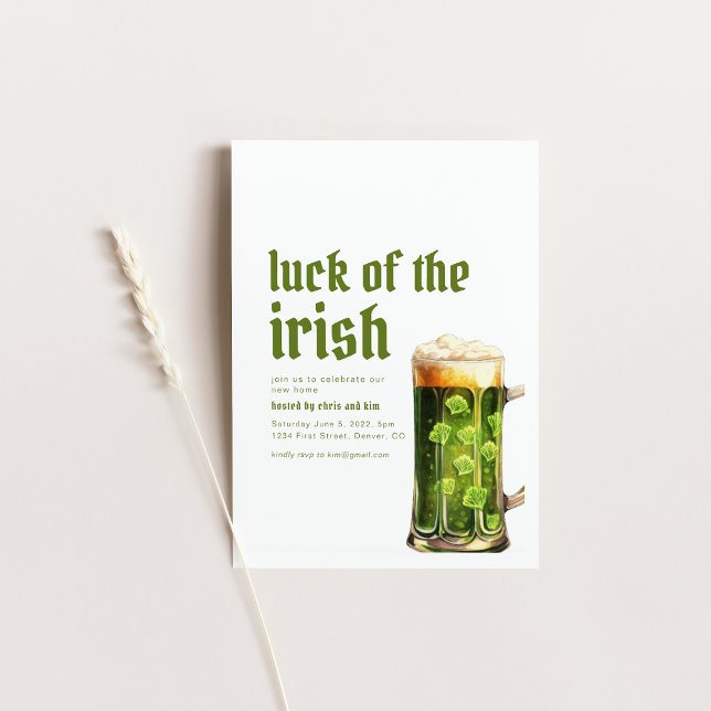 St. Patrick's Day Houseworkteknik Inbjudningar (Skapare uppladdad)