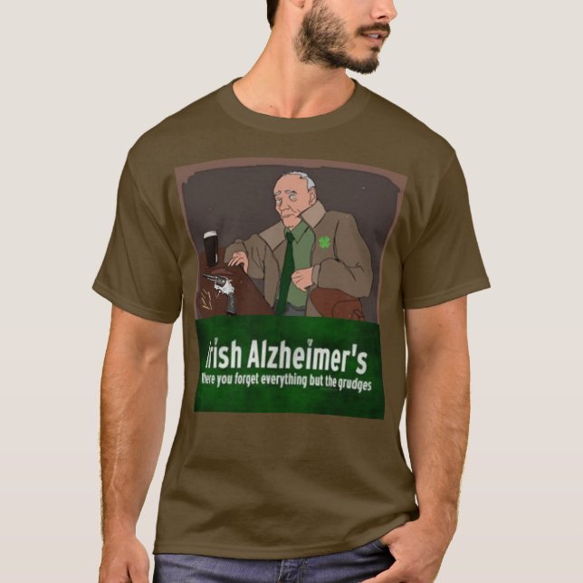 St patrick's day Humous Irish Gangster T-Shirt (Framsida)
