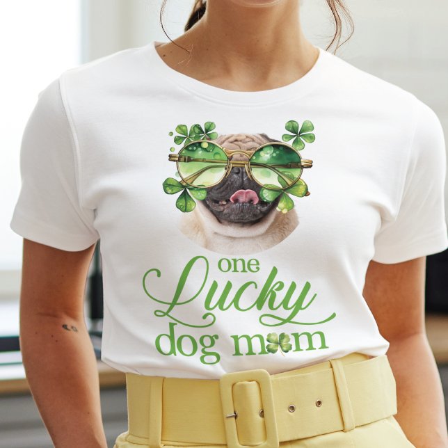 St patrick's day Hund Anpassningsbar Mamma Photo F T Shirt (Skapare uppladdad)