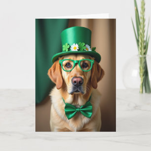 St Patricks Day Hund Fotokort Kort
