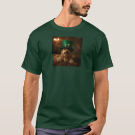 St. Patrick's Day Hund i Leprechaun Hat T Shirt