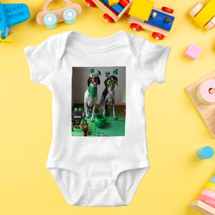 St. Patrick's Day Hundar Party Baby Jersey Bodydrä Tröja