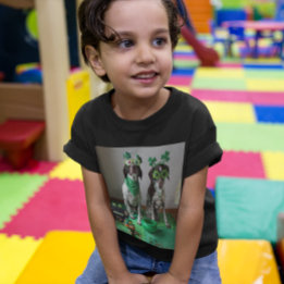 St. Patrick's Day Hundar Party Småbarn Mörk T-Shir T Shirt