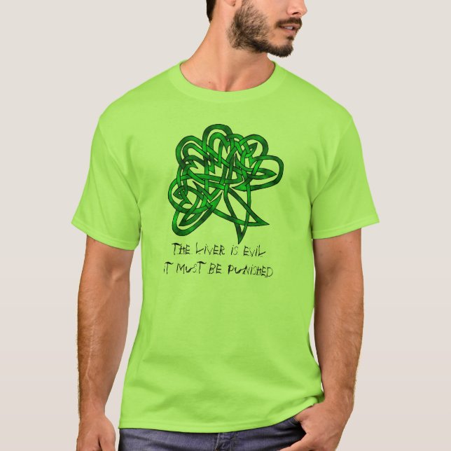 St patrick's day i grönt t shirt (Framsida)