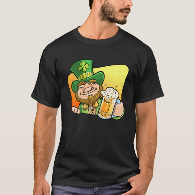 St patricks day I Kärlek Dag ska drickande av fina T Shirt (Framsida)