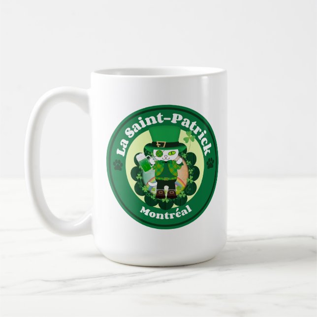 St. Patrick's Day i Montreal Kaffemugg (Vänster)