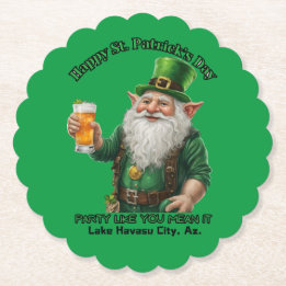 St. Patrick's Day i Sjö Havasu, Az. Underlägg Papper