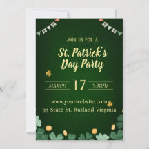 St patricks day inbjudan