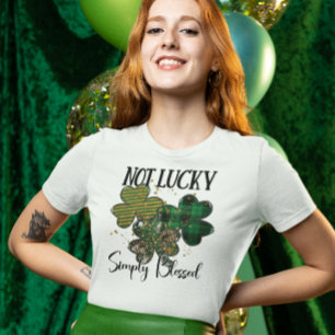 St. Patrick's Day, inte Lucky, helt enkelt välsign T Shirt