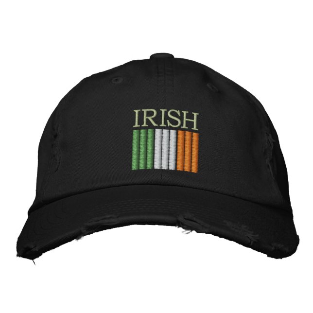 St. Patrick's Day Ireland Flagga Hat Broderad Keps (Framsida)