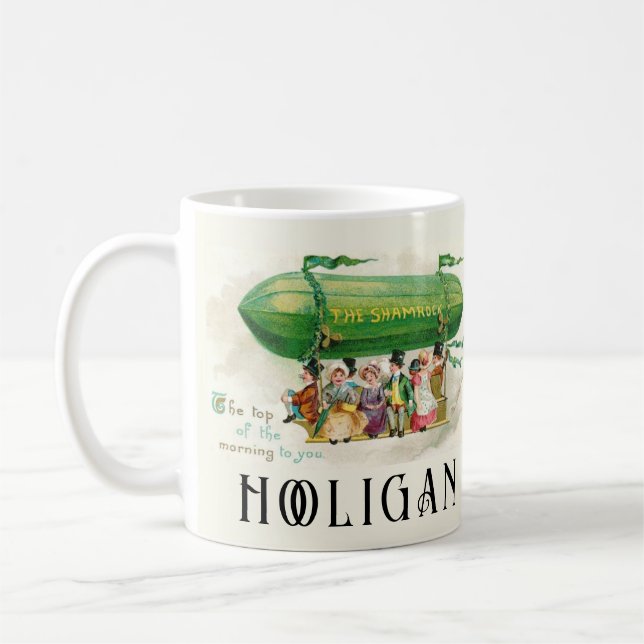St. Patrick's Day Ireland Hooligan Colorful Roligt Kaffemugg (Vänster)