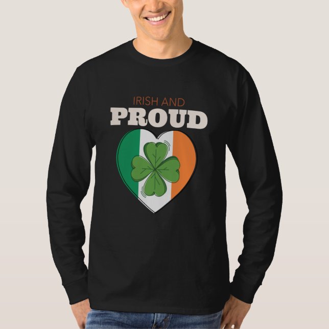 St Patricks Day Ireland Irish And Proud Ireland Fl T Shirt (Framsida)
