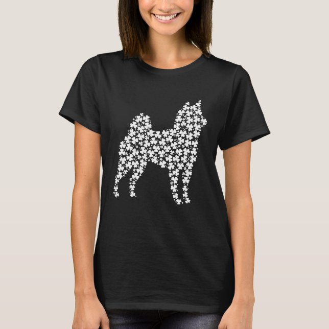 St Patricks Day Ireland Irish Shiba Inu Dog T Shirt (Framsida)