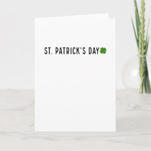 St. Patrick's Day Ireland Irishman Funny Kort