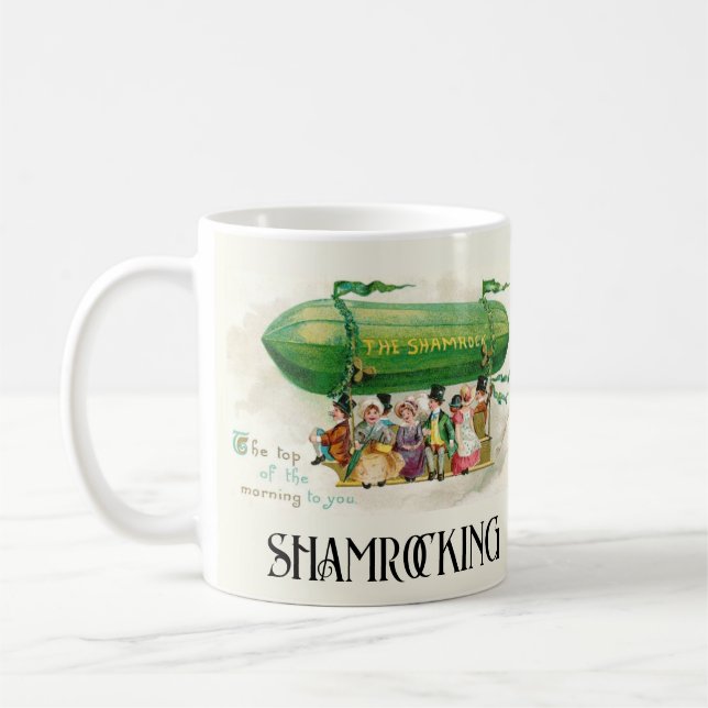 St. Patrick's Day Ireland Shamrocking Roligt Kaffemugg (Vänster)