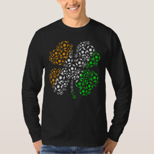 St. Patricks Day Ireland Soccer Retro USA flagga S T Shirt
