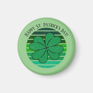 St. Patrick's Day Irish 4 Löv Klöver Retro Magnet