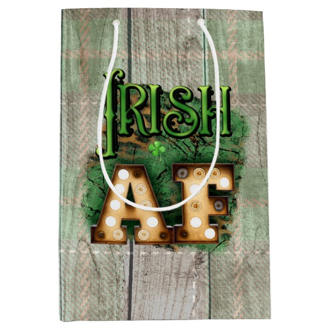 St. Patrick's Day Irish AF Irish Marquee Ljus (Framsidan)