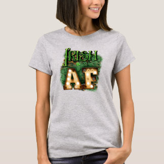 St. Patrick's Day Irish AF Irish Marquee Ljus T Shirt