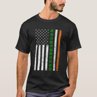 St patricks day Irish American Flagga Ireland Sham T Shirt
