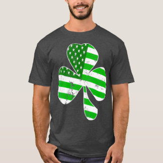 St patricks day Irish American Shamrock Manar T Shirt