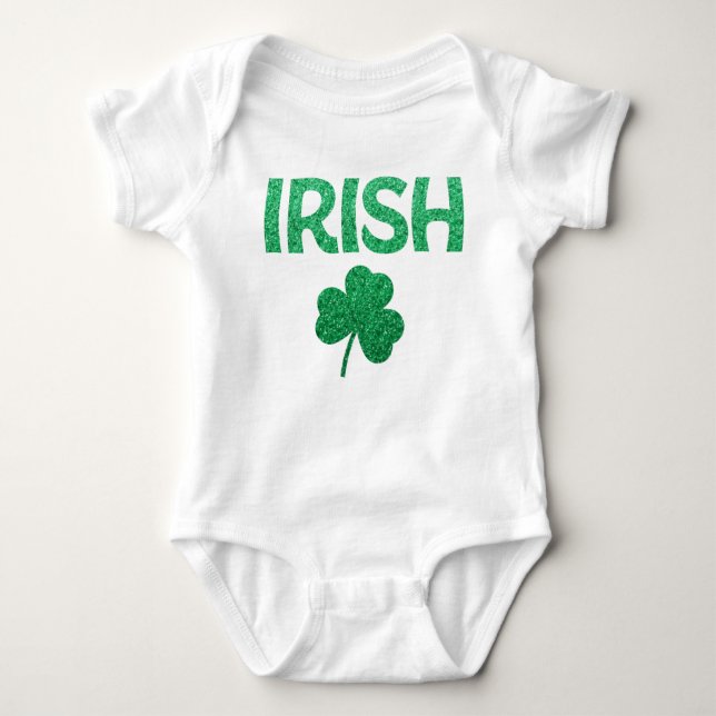 St patricks day Irish Baby BodyKostymer T Shirt (Framsida)