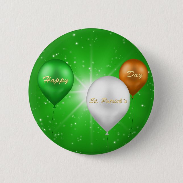 St. Patrick's Day Irish Balloons - Button Knapp (Framsida)