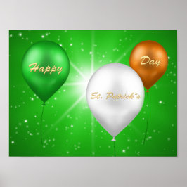 St. Patrick's Day Irish Balloons - Poster Skriv ut