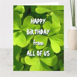 St. Patrick's Day Irish Birthday från hela Kort